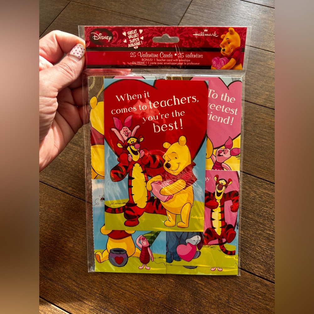 Disney Winnie the‎ Pooh Valentine’s Day cards